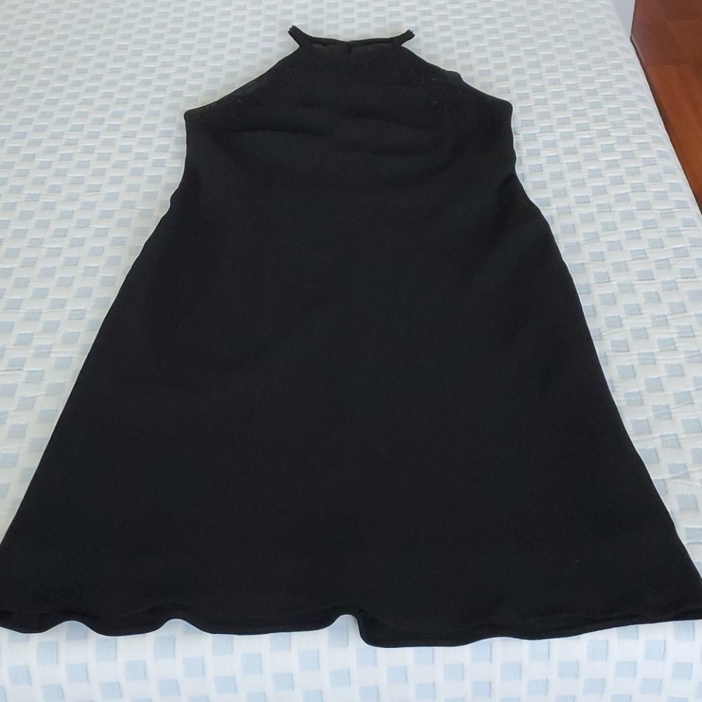 JNY Beaded Neck & Bodice Lined Blk Cocktail Dress - Picture 7 of 8
